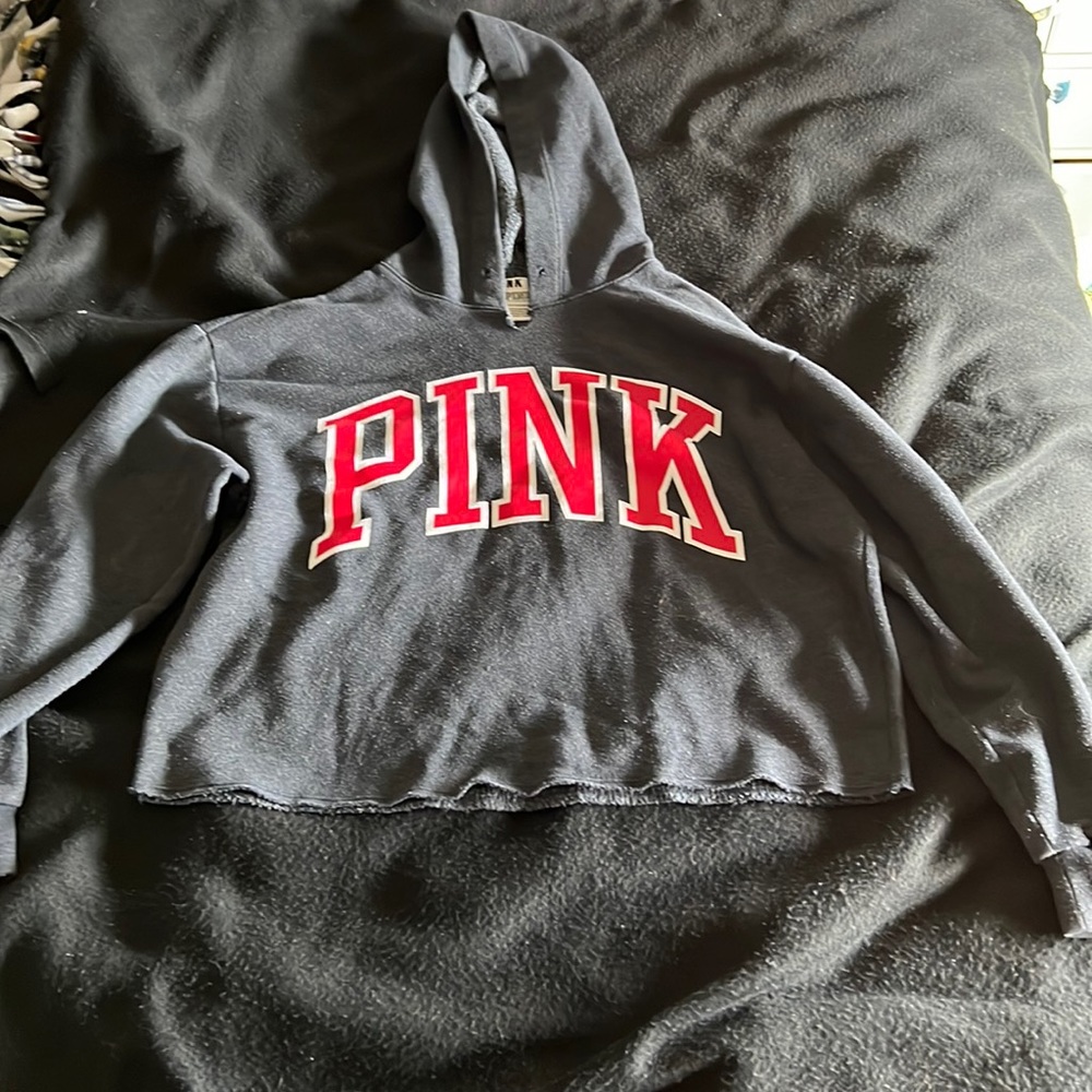 victoria secrets PINK cropped hoodie